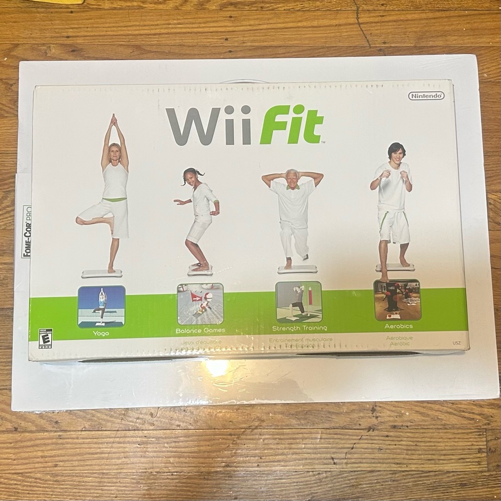 Nintendo Wii Fit Bundle With Balance Board and game New Open Box